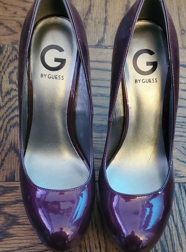 G By Guess Purple Patent leather Heels